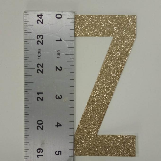 Buchstaben Z stempelschnitten großes Funkeln-Papier der Funkeln-Schaum-Buchstabe-300gsm für die Karten-Herstellung